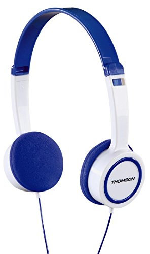 Thomson Kinderkopfhörer On Ear (Lautstärkebegrenzung 85 dB, Ultraleicht, spezielle Passform für Kinderköpfe) blau