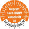 10 Prüfetiketten 30 mm geprüft DGUV Information Vorschrift 70 Fahrzeuge 2024-29