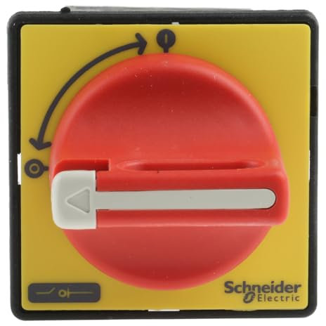 Schneider Electric VCDN12 Not-Aus/Hauptschalter, D=22,5mm, 3p, 690V, 12A, Griff rot abschließbar, Rot gelb