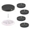 Wagner QuickClick® Kunststoffgleiter Möbelgleiter Stuhlgleiter 4er-Set zum Anschrauben - 4X Basis+Schraube+Gleiteinsatz austauschbar - Kunststoff Hyper - Durchmesser Ø 50 mm - Made in DE - 15809800