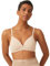 Naturana® Soft Wireless Bra with Cup [Cup A-D] Optimal fit & Maximum Support Thanks to Cut Design & Wide Straps | T-Shirt Bra | Women's Bra Without Underwire 36 Light Beige C