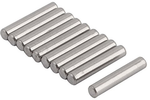 sourcing map Rund Feststoff direkt Hohlsplinte Spannhülse Spannstifte Hardware 3mm x 16mm de