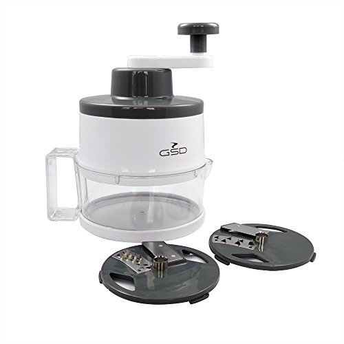 Gemüseschneider CHEF CUTTER mit 3 Einsätzen / Gemüse-Spaghettischneider / Spiralschneider / Dekoschneider / GSD