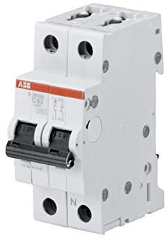 Abb S201 Na C40 Automatischer Schalter 6 Ka 1P+N, Weiß