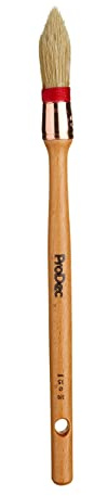 ProDec 15mm Trade Professional Pointed Pure Bristle Sash Brush Ideal | for Precise Painting of Sash Windows, Architraves and Other Curved, Moulded or Profiled Surfaces with Gloss and Satin Paints