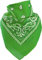 Harrys-Collection Unisex Bandana Bindetuch 100% Baumwolle (1 er 6 er oder 12 er Pack), Farbe:hellgrün