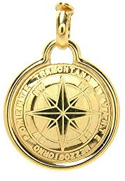 Ciondolo Rosa dei Venti in oro giallo 18kt