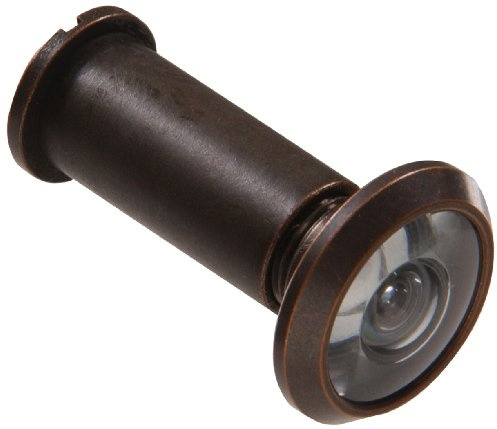 Die Hillman Gruppe die Hillman Gruppe 852723 200 Grad Türspion, Messing massiv – Antik Bronze-Finish – 1 Stück