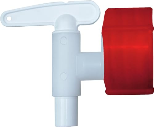Bouchonnerie Jocondienne 460 Wasserhahn für Ablaufgarnitur, Kunststoff, Rot und Weiß, 11,5 x 13 x 4,5 cm, 12 l
