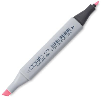 COPIC Classic Marker Typ RV - 10, Pale Pink, professioneller Layoutmarker, mit einer breiten und einer feinen Spitze