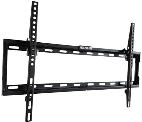 Mount-it! Slim Tilting TV Wall Mount Bracket | Low Profile Tilt TV Mount for Samsung, Sony, Vizio, TCL, LG, Sharp 32 to 65 Inch LCD/LED/4K TVs