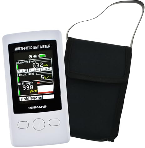 Multi-Feld EMF Meter Tasche ELF RF Gauß Meter 2000mG Elektromagnetisch Elektrisch RF Feld Stärke Prüfer mit Warnung Indikator