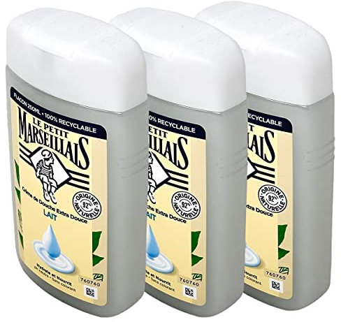 Le Petit Marseillais Duschgel mit Milch 3x250 ml aus Frankreich