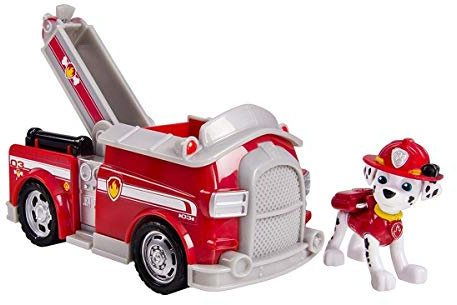 Nickelodeon Paw Patrol Toy - Marshall's Fire Fightin Truck - Marshall Figure Vehicle Playset