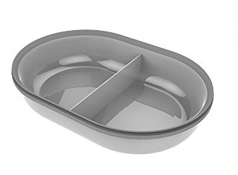 Sure Petcare SureFeed Split Pet Bowl with Integrated Seal, Compatible with Sure Petcare SureFeed Microchip Pet Feeder with Sealed Lid, Works for Wet and Dry Food, Keeps Food Fresh, Grey