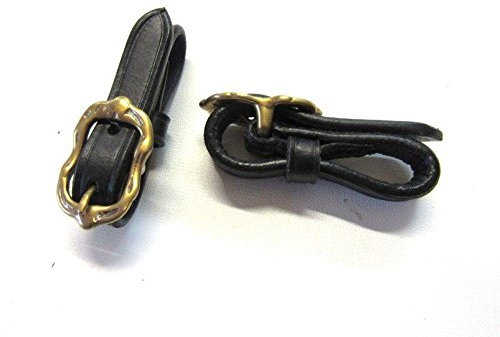 PS Pferdeartikel Barocke Gebissriemchen zum Einschnallen an EIN Cavecon oder Kappzaum Farbe Braun mit goldenem Beschlag