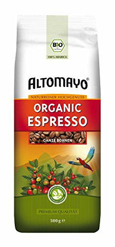 Organic Espresso ganze Bohnen 500 g - ALTOMAYO