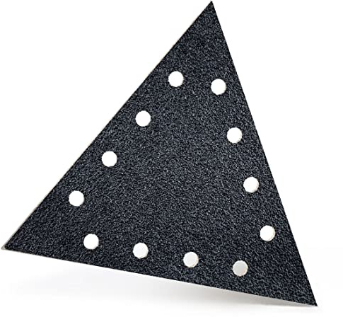 MENZER Black Schleifscheiben 290 x 250 mm, 12-Loch (2 Stk.) K16 | f. Trockenbauschleifer, Siliciumcarbid, Klettbefestigung