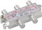 DUR-line SAT & BK-Verteiler - 4-Fach Splitter - voll geschirmt - Unicable & HD tauglich - für Sat-Anlagen DVB-S2 - BK, UKW, DC-Durchlass, TV Antennen