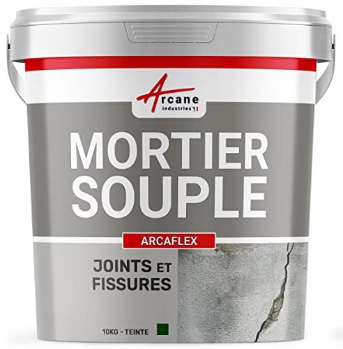Mortier, joint, souple, réparation, fissure, béton, carrelage, mur, façade, piscine, bassin, traitement, acier, pvc: Arcaflex - 10 kg - ARCANE INDUSTRIES