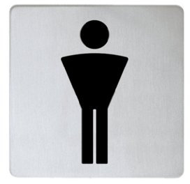 Keuco 14967010000 Plan Türschild, chrom