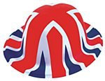 Union Jack Plastik Melone Hut