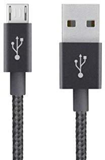 Belkin Premium MixIt Charge and Sync USB to Micro-USB Braided Tangle Cable with Aluminium Connectors - Black