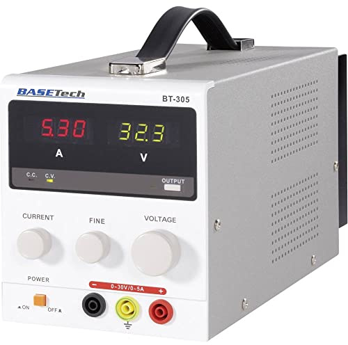 Basetech BT-305 Adjustable Lab Power Supply 0-30 V/DC 0-5 A 150 W Number of Outputs 1 x