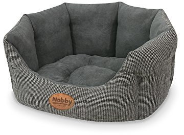 Nobby Komfort Bett oval JOSI kaffebraun L x B x H: 65 x 57 x 22 cm