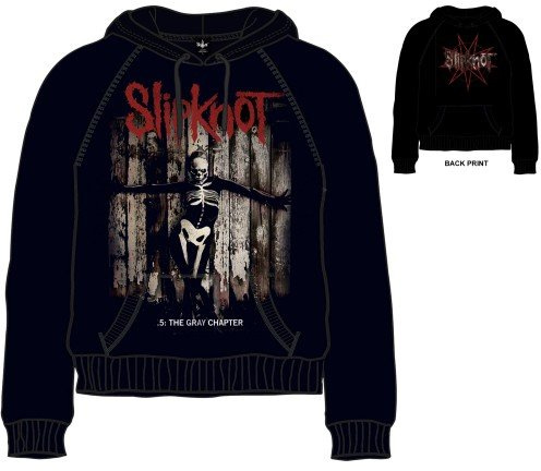 Slipknot Hooded Top: .5 The Gray Chapter - Black - X-Large