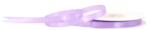 25m Rolle Satinband 6mm // Schleifenband Deko Band Dekoband Geschenkband Dekoration Hochzeit Taufe (flieder 462H)