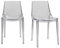Miliboo 2er-Set Durchsichtige Design-Stühle YZEL