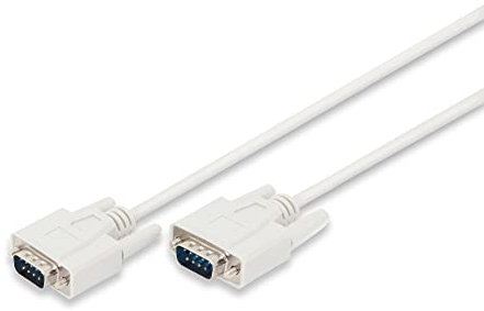 Cavo di collegamento seriale DIGITUS - da D-Sub 9 a D-Sub 9 - da spina a spina - 2,0 m - RS-232 - RS-485 - Beige