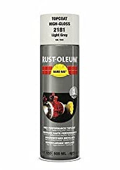 RUST-OLEUM 2181 Hard Hat Topcoat Ral-Colours, The Nr. 1 Industrial Paint Aerosol. Go Further, Work Faster, Last Longer!, Light grey-RAL 7035