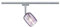 Paulmann 953.40 Strahler Rail lighting spot Chrom, Violett, G9 10W A++