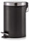 Zeller Present 3 Litre Metal/Stainless Steel Pedal Bin, Matt Black