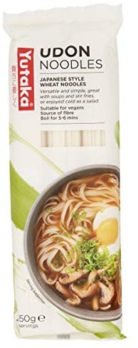 Yutaka Udon Noodles 250g | Authentic Thick Japanese Wheat Noodles Made with Just 3 Ingredients | Chewy, Satisfying Texture for Stir-Fries, Soups, Hot Pots & Traditional Comfort Dishes