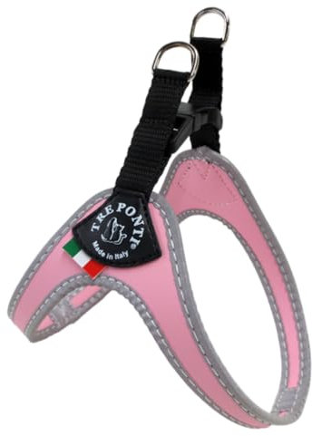 Tre Ponti Geschirr für Hunde / Farbe Rosa / Gr.2 bis ca. 5kg Brustumfang 33-37cm