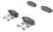 Bosch BP1661 Bremsbeläge - Hinterachse - ECE-R90 Zertifizierung - vier Bremsbeläge pro Set