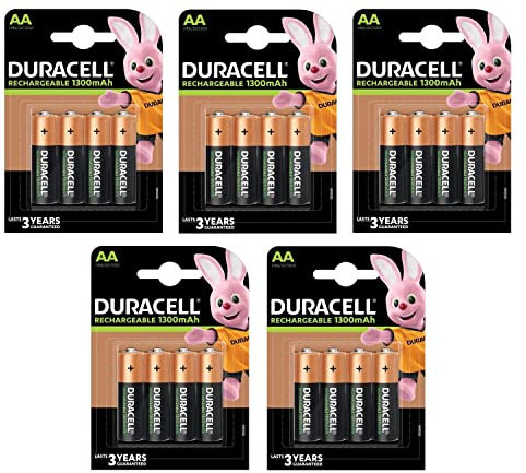 Duracell AA 1300 mAh 1.2 V NiMH batterie ricaricabili batterie HR6