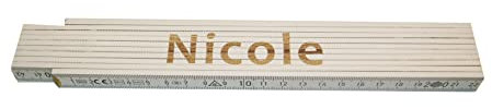 Meterstab weiß Nicole