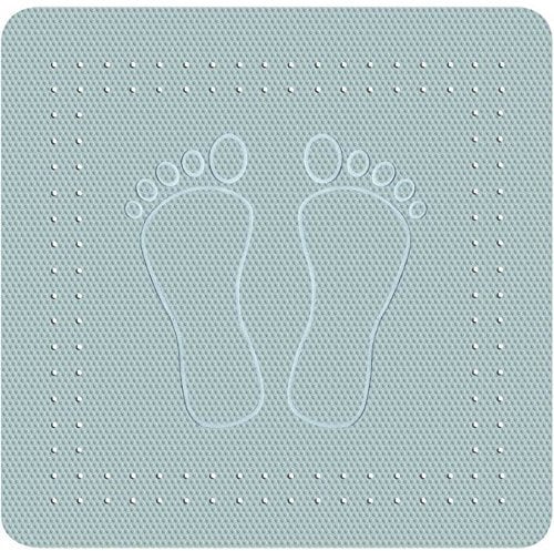 Meusch Badewanneneinlage Fuß, Polyvinylchlorid (PVC), Grau, 36 x 72 x 1 cm