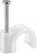 Kabelschelle Nagelschelle max. Kabeldurchmesser : 16,0 mm Weiss - 100 Stück