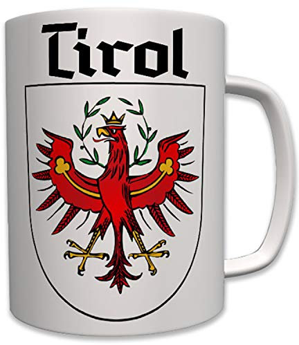 Tirol Wappen Geschenk Andenken Heimat roter Adler Süd Österreich - Tasse #7663