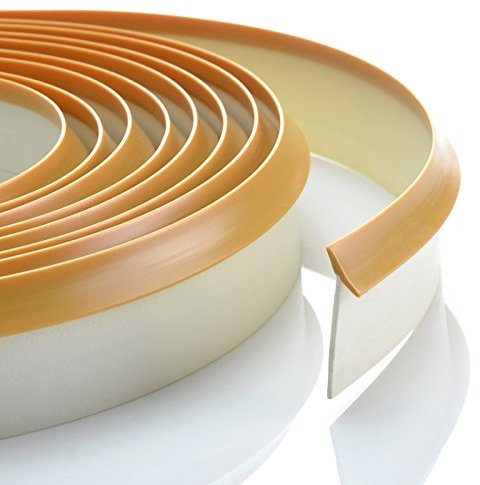4,2m Dichtungsprofil braun Dichtleiste Nischenprofil PVC Fugen Ersatz Arbeitsplatte Rückwand
