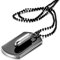 OIDEA Herren Patrone Dogtag Halskette: Legierung Patronenhülse Kugel Dog Tag Militärischen Erkennungsmarken Armee Stil Anhänger mit 70cm Kette aus Edelstahl Schwarz Geschenk für Männer Freund