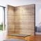 ELEGANT Walk in Duschwand 70x200 cm Duschtrennwand 8 mm Nano Glas duschglaswand