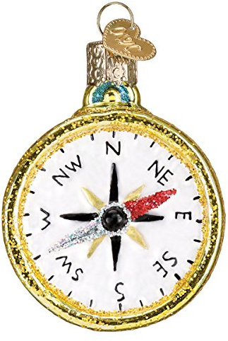 Old World Christmas Fisherman Collection Glass Blown Ornaments for Christmas Tree Compass