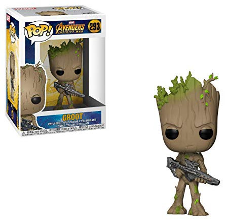 Funko Pop! Marvel: Avengers Infinity War - Groot mit Blaster - Vinyl-Sammelfigur - Geschenkidee - Offizielle Handelswaren - Spielzeug Für Kinder und Erwachsene - Movies Fans