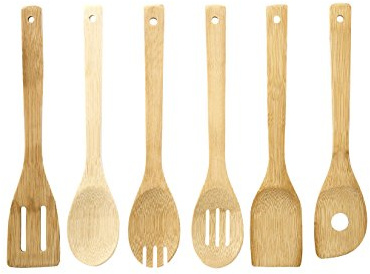 Premier Housewares 1103971 Utensils, Bamboo, Natural, 1 x 6 x 30 cm